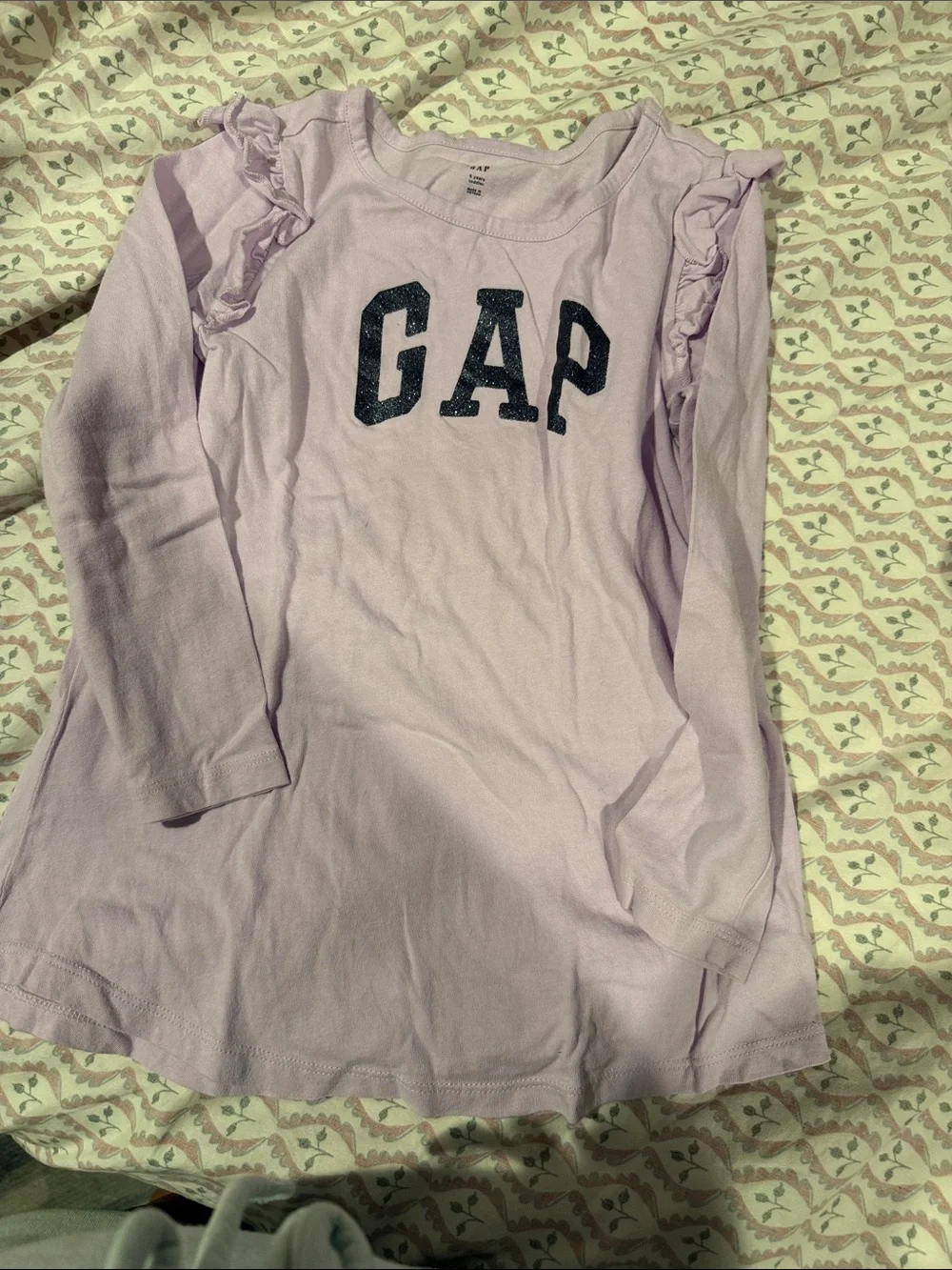 GAP Kids Long Sleeve Tops Pack - Lilac, Black Stripe, Cream, Pinks